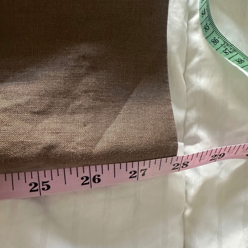 Chelsea & Theodore 100% Linen Wide Leg Utility Pants -‎ Chocolate Brown - Size 4 - Picture 7 of 7